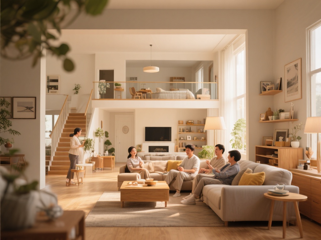 首先你点有这么大个家,幸福生活从此启航 现代社会中,人们越来越注重物质生活和精神