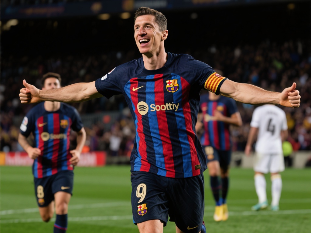 莱万梅开二度助巴萨大胜赫罗纳 这场比赛的结果对于巴萨来说不仅是一场胜利