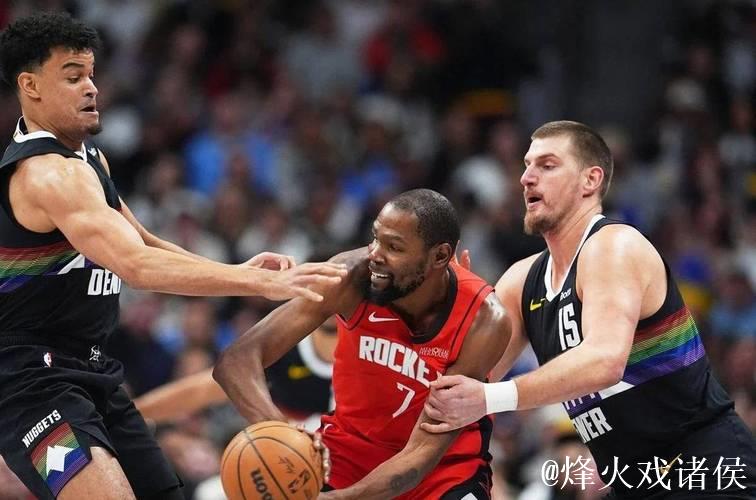 杜兰特比尔联手轰下54分，约基奇25+15难救主，太阳复仇掘金